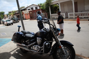 They have nice motorcycles in Puerto Rico the Polizia