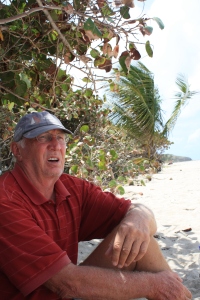 Shaggy enjoying the shade on Culebra